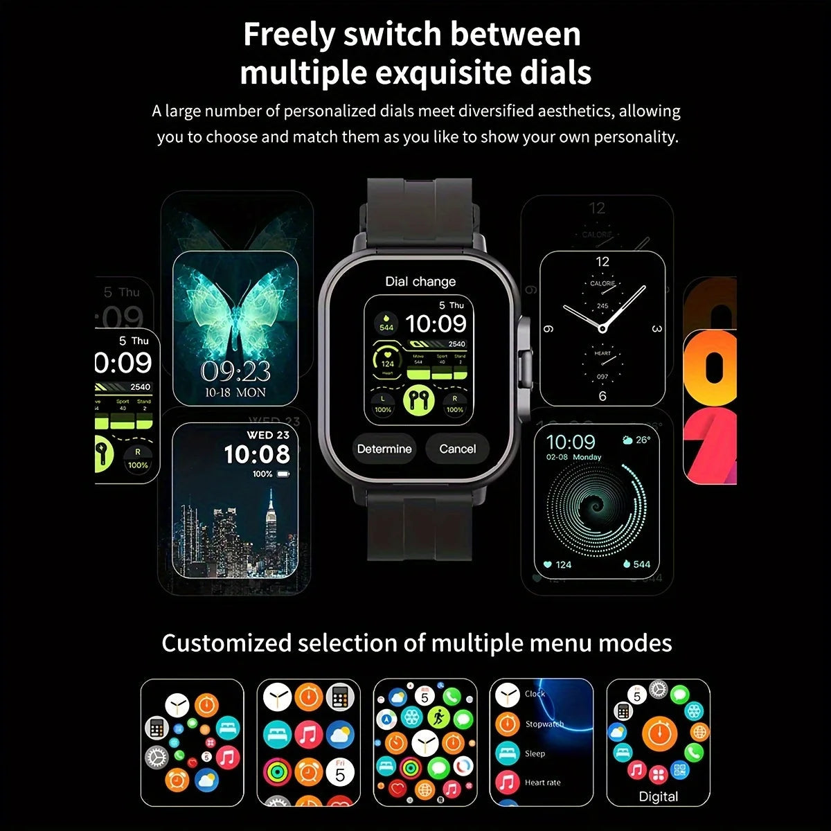Smartwatch with Wireless Earbuds