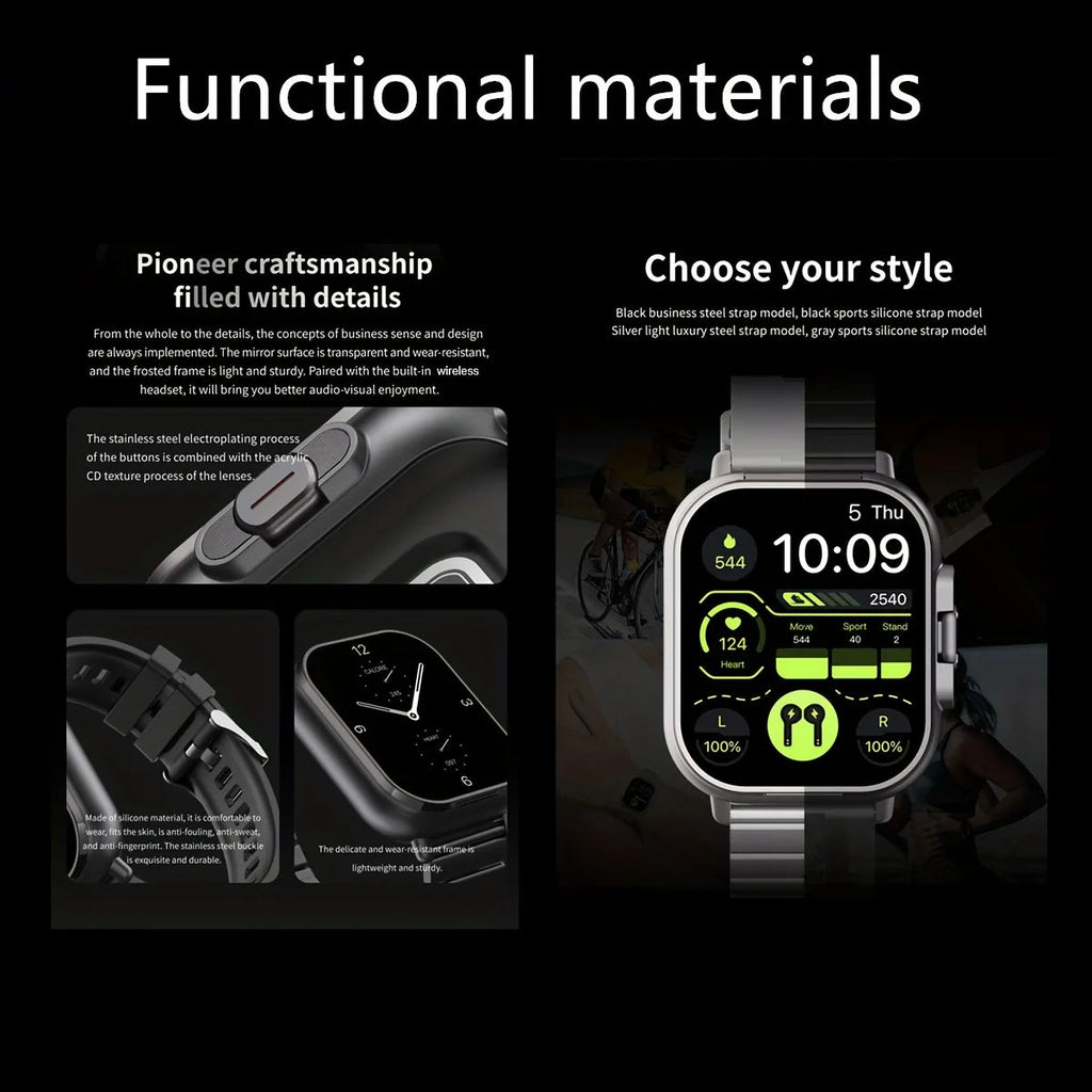 Smartwatch with Wireless Earbuds